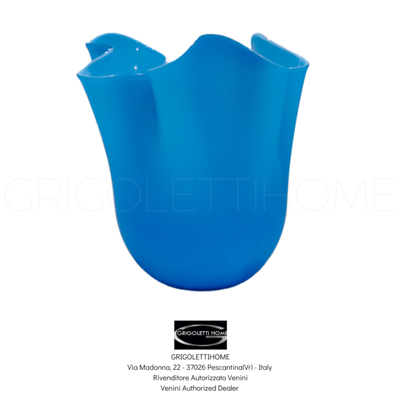 vaso fazzoletto acquamare sabbiato venini grigolettihome